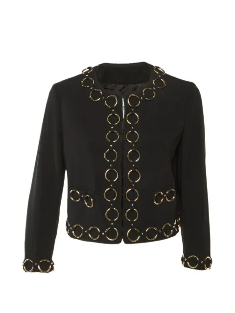 Moschino Cheap & Chic chain-detail fitted jacket Black 1302631