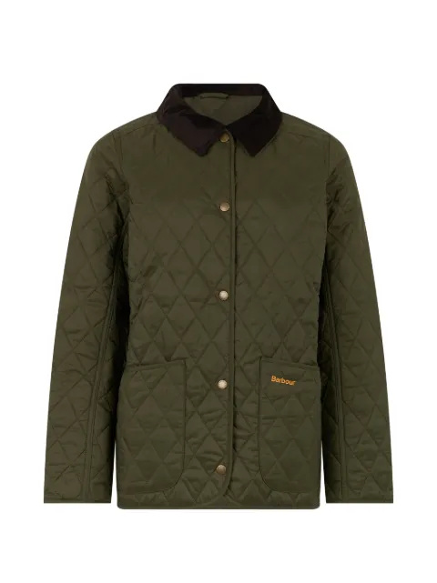 Barbour Annandale quilted corduroy-collar jacket Green LQU0475LQU