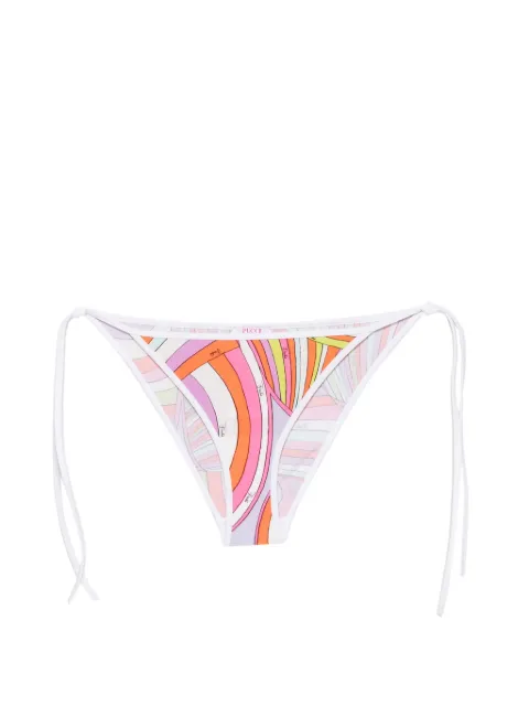PUCCI Iride-print side-tie bikini bottoms Pink 6HMX766H875