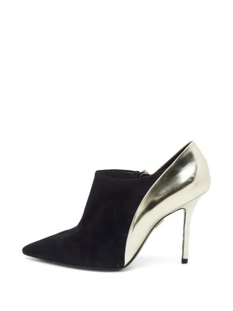 Roger Vivier Vintage leather and suede pointed pumps Black 1324643