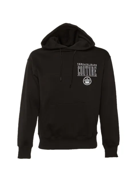 Versace Pre-Owned Couture logo-embroidered hoodie Black 1274883