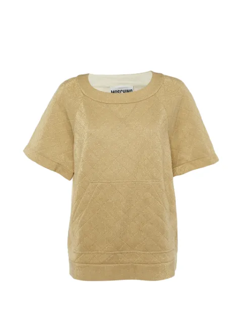 Moschino Pre-Owned Couture quilted top Gold 1232409