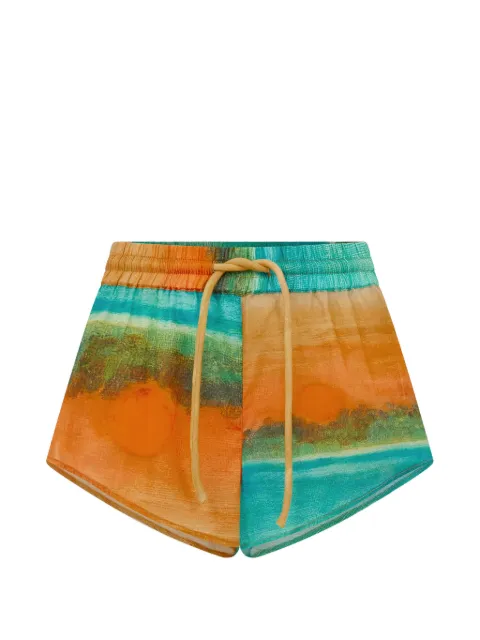 Donde Esteban Formentera cotton-voile shorts Orange HS26SHO103