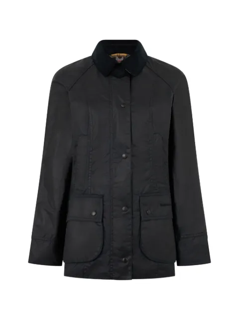 Barbour Beadnell waxed corduroy-collar jacket Blue 261LWX0667LWX