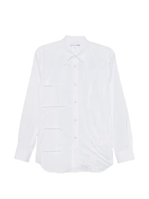 Comme Des Garçons Shirt long-sleeve button-down cotton shirt White FQB030