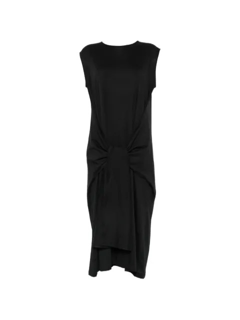 TOTEME knotted sleeveless midi dress Black 263WRD0347FB0669001
