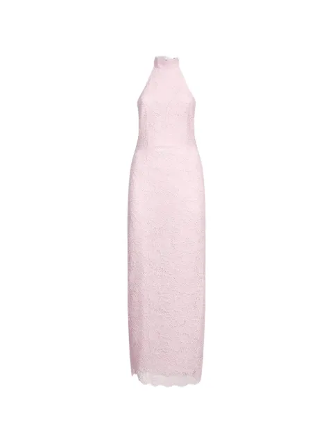 ROTATE BIRGER CHRISTENSEN lace halterneck dress Pink 116266