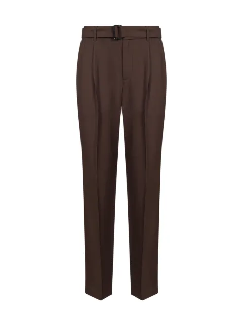 SIMKHAI Elvis belted pleated tailored trousers Brown 4264089