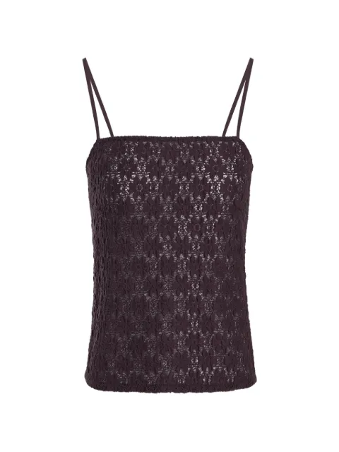 12 STOREEZ Primrose lace camisole top Brown 136924