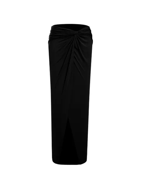 12 STOREEZ Siesta twisted-front skirt Black 136858