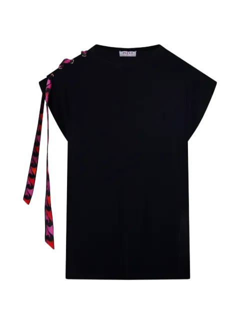 PUCCI T-shirt with foulard detail Black 6HTP406H990