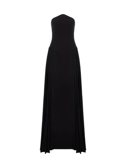 V:PM ATELIER strapless pleated dress Black ADDVPM
