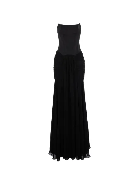 V:PM ATELIER ruched-detail dress Black JDEVPM