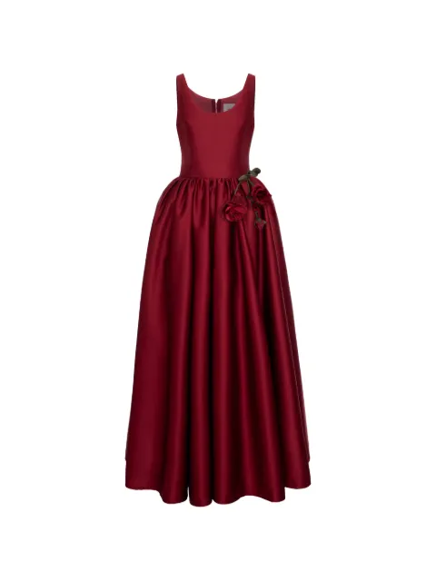Cristina Savulescu The Beloved floral-appliqué gown Red SSCS25DRS11