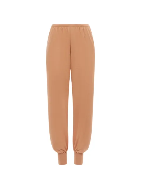 12 STOREEZ Mawata silk-blend tapered trousers Orange 136971