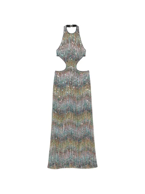 Missoni sequin-embellished cut-out maxi dress Grey DS26SG2YBC0066
