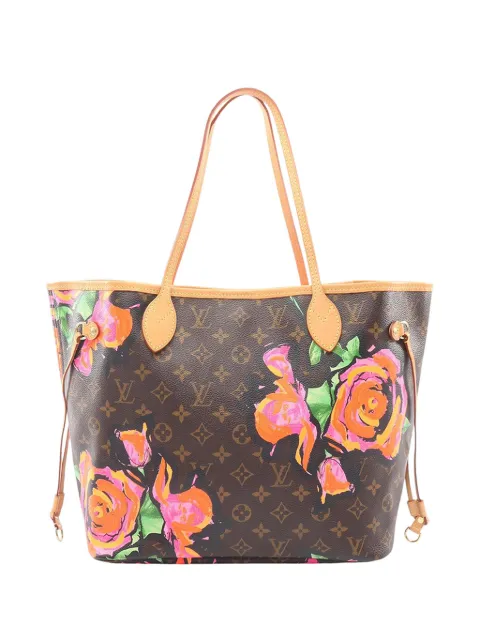 Louis Vuitton Pre-Owned 2008 Monogram Roses Neverfull MM tote bag Brown RXRLW45NMQKJT047
