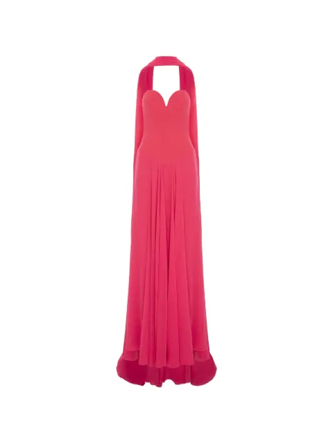 V:PM ATELIER Maddie sweetheart-neck maxi dress Pink MDEVPM