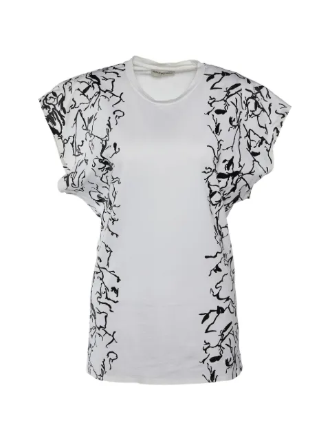 Balenciaga Pre-Owned abstract-print crew-neck T-shirt White 731837