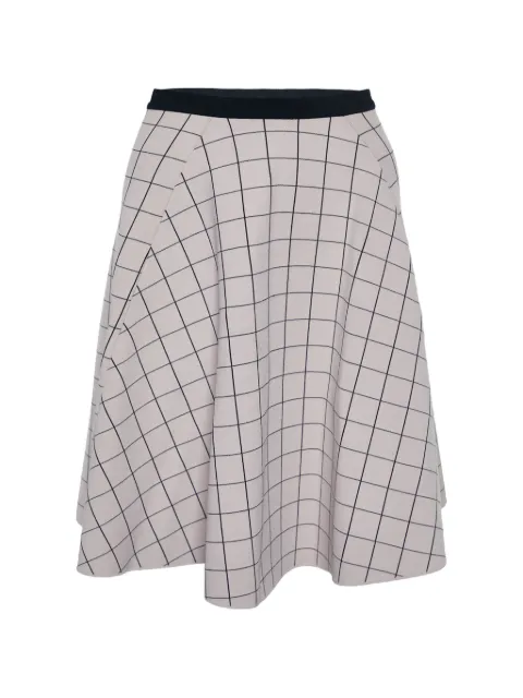 Fendi Pre-Owned square-patterned mini skirt Neutrals 780704