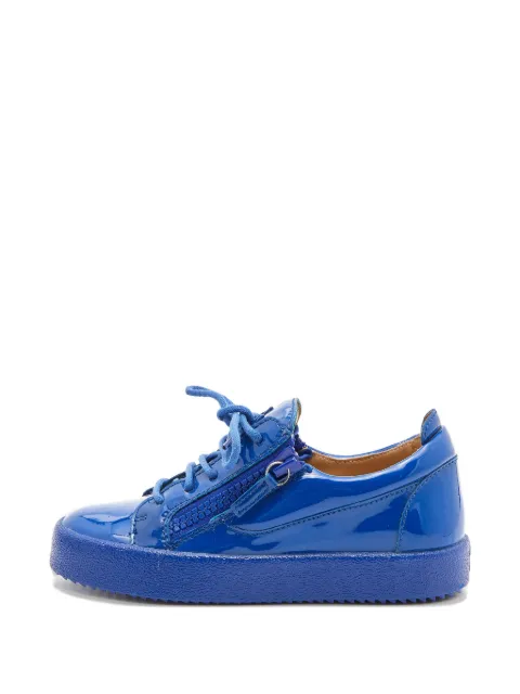 Giuseppe Zanotti Vintage patent leather sneakers Blue 834462