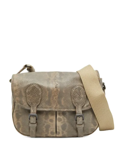 Bottega Veneta Pre-Owned Gardena leather messenger bag Neutrals 767149