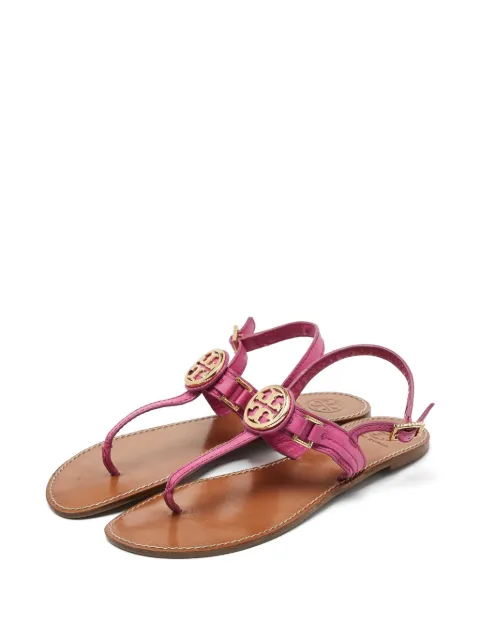 Tory Burch logo-detail thong sandals Pink 923842