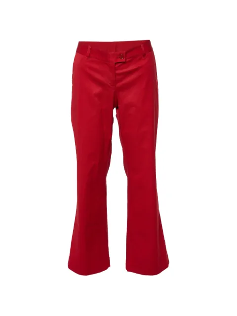 Moschino Cheap & Chic button-fastening trousers Red 932894