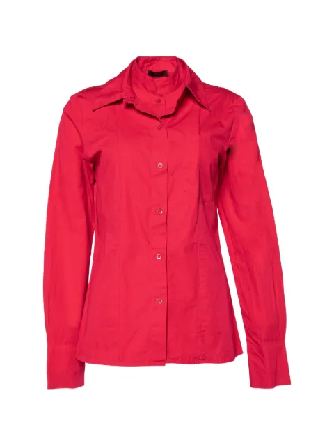 Kenzo Pre-Owned layered-detail shirt Red 746326