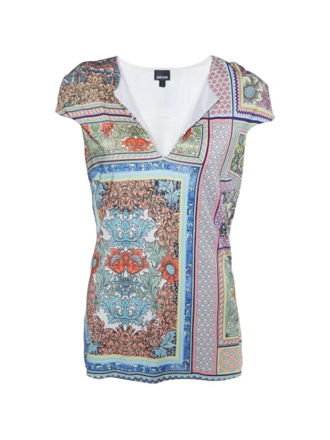 Just Cavalli Vintage printed jersey T-shirt Neutrals 862832
