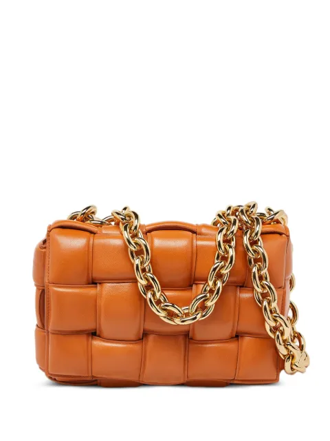 Bottega Veneta Pre-Owned Cassette chain shoulder bag Orange 943653