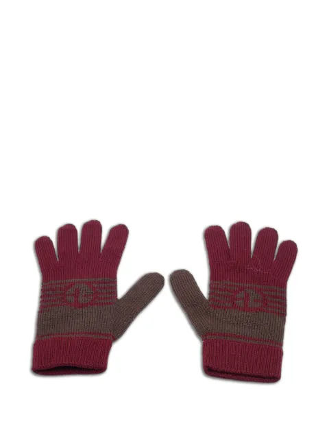 Emporio Armani Pre-Owned Emporio Armani Gloves Burgundy Acrylic and Wool Red 755202