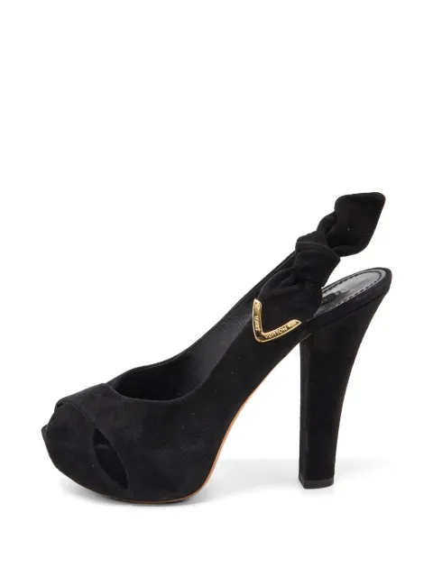 Louis Vuitton Pre-Owned Tonka suede sandals Black 839225