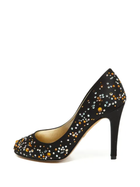 Gina crystal-embellished pumps Black 865590