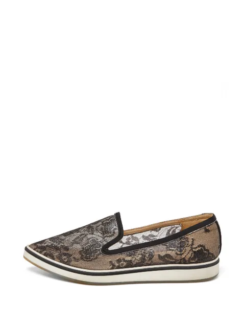 Nicholas Kirkwood Alona lace pointed-toe sneakers Black 885324