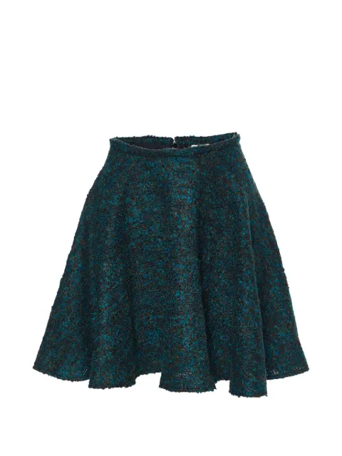 Kenzo Pre-Owned bouclé mini skirt Green 862189