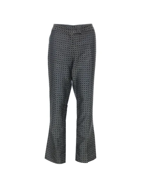 JOSEPH Duke jacquard trousers Black 780909