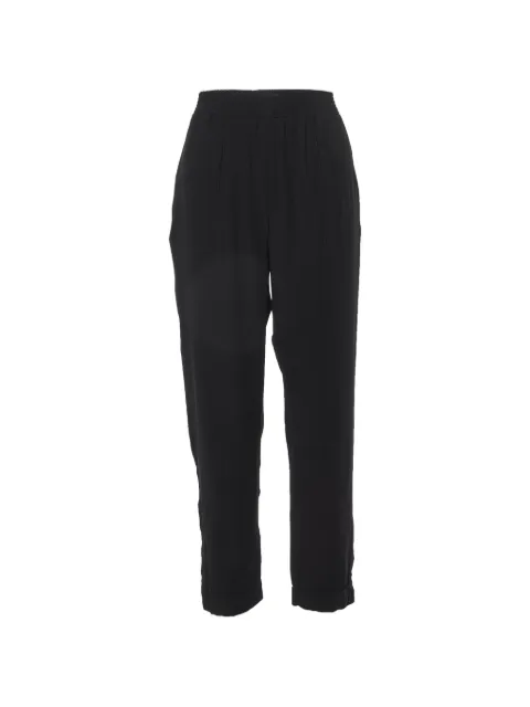 Marni Pre-Owned zip-detailed georgette trousers Black 1019819