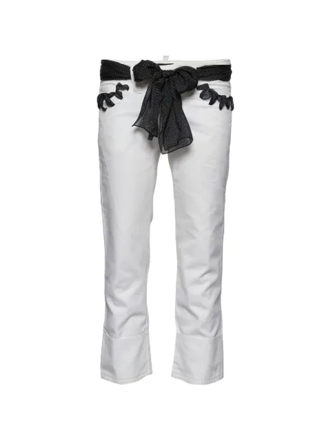 Emporio Armani Pre-Owned cropped trousers White 718516