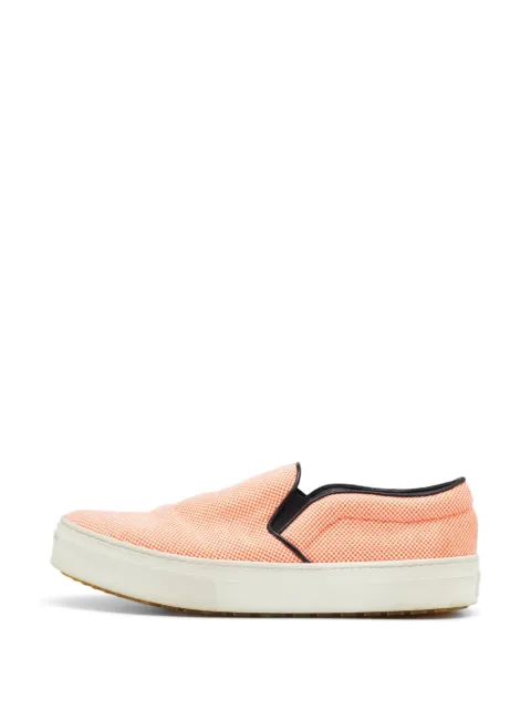 Celine Pre-Owned canvas slip-on sneakers Orange 689997