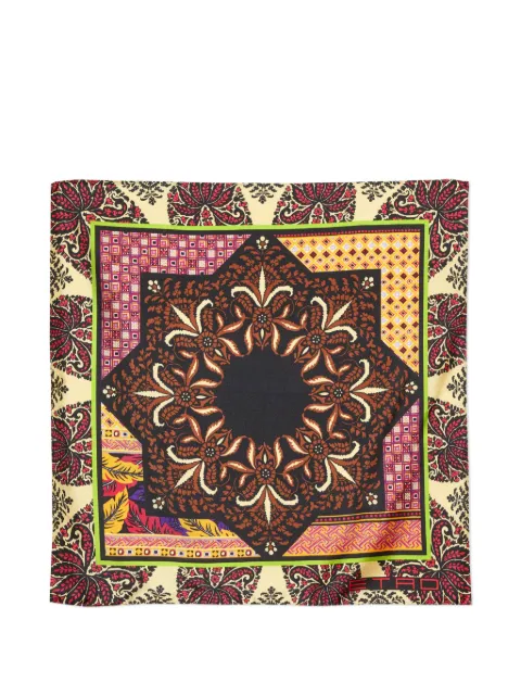 Etro Pre-Owned printed silk handkerchief Brown 1034473
