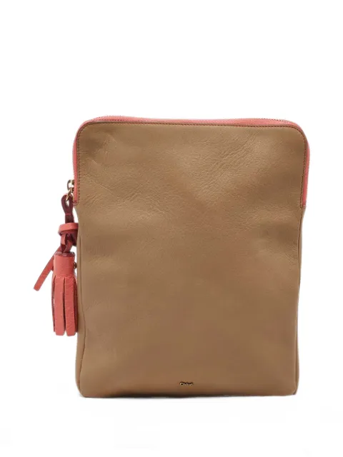 Chloé Pre-Owned Eva tassel tablet cover Neutrals 1073531