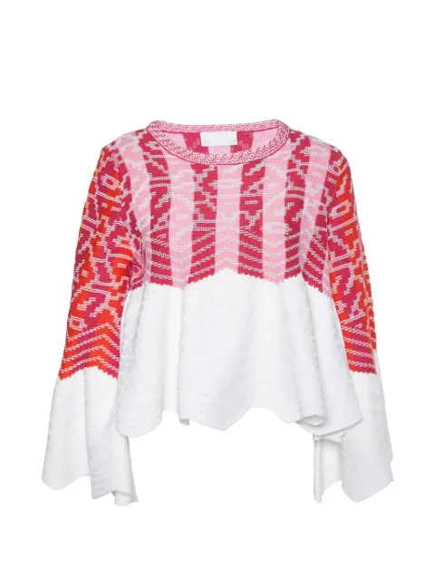 Peter Pilotto peplum knit sweater Pink 995364