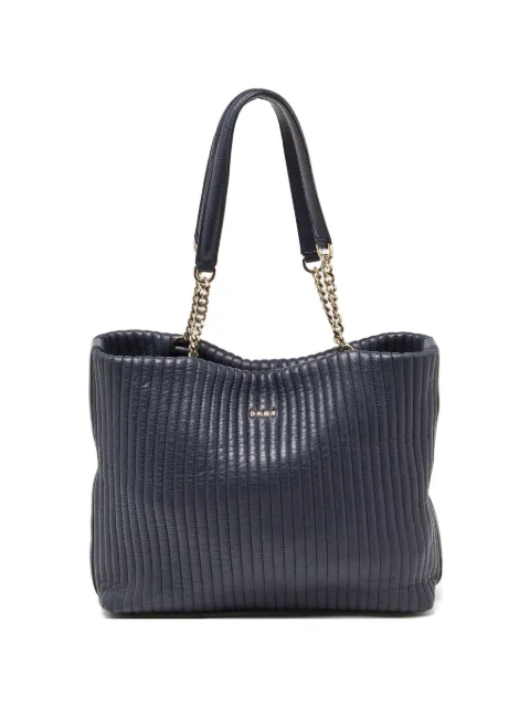 DKNY quilted chain tote bag Blue 903325