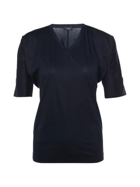 JOSEPH V-neck cotton T-shirt Black 785605