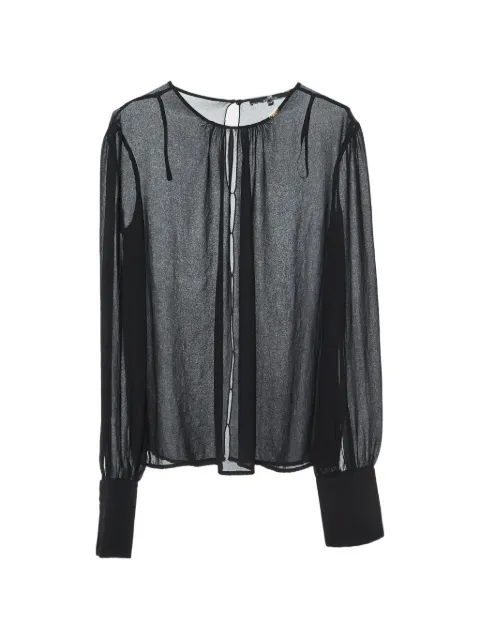 Elisabetta Franchi slit-detail blouse Black 1079608