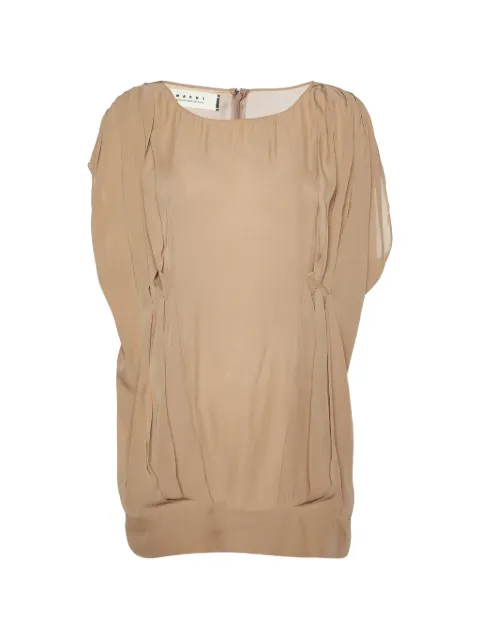 Marni Pre-Owned pleated blouse Neutrals 981594