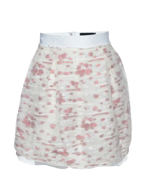 Dolce & Gabbana Pre-Owned fil-coupé mini skirt White 984133