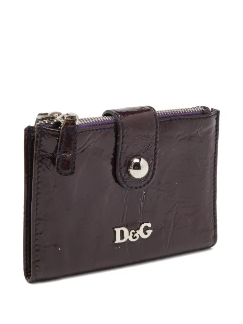 Dolce & Gabbana Pre-Owned patent leather bifold wallet Purple 850535