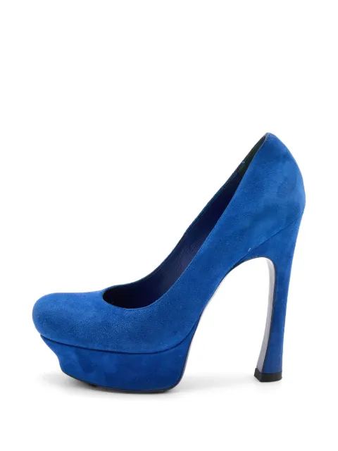 Saint Laurent Pre-Owned Palais platform pumps Blue 727256